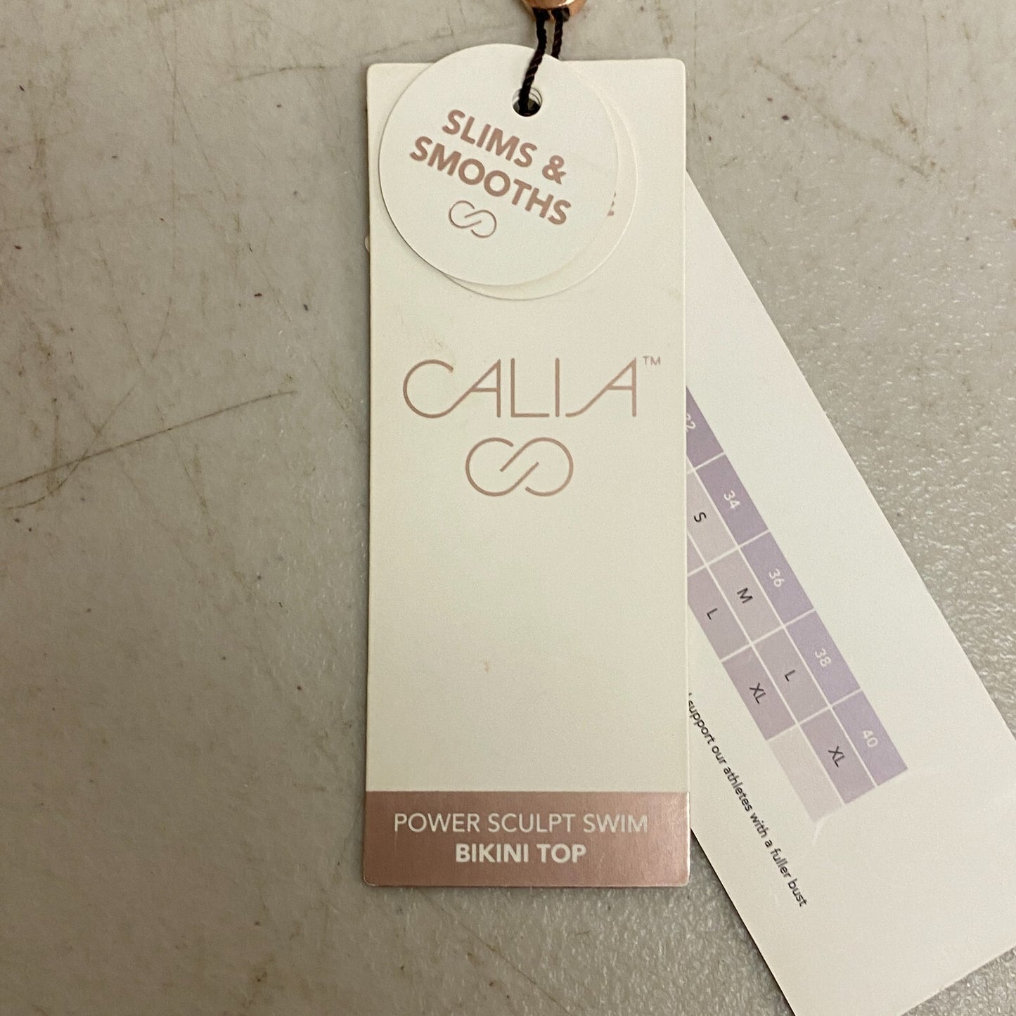 Calia Women's Slims & Smooths High Rise Power Sculpt Racerback Top Pure Black