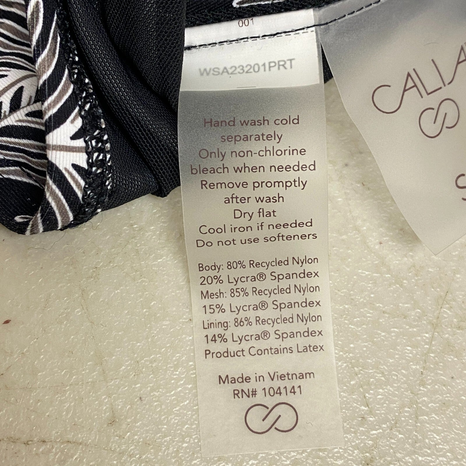 Calia Womens Triangle Low Support Bikini Top Black Combo Floral WSA23201PRT