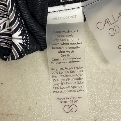 Calia Womens Triangle Low Support Bikini Top Black Combo Floral WSA23201PRT