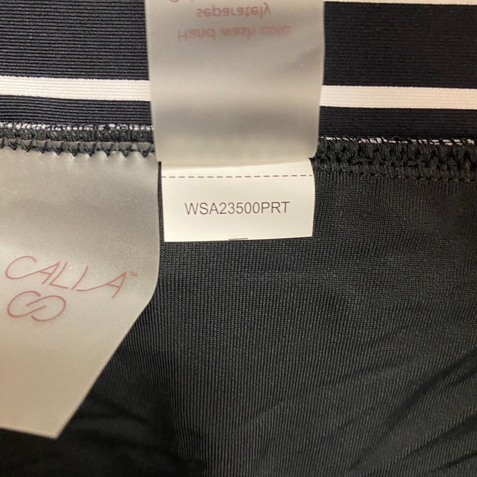 CALIA WOMENS SWIM Mid Rise BOY SHORT STRIPE BLACK WSA23500PRT Brand New!