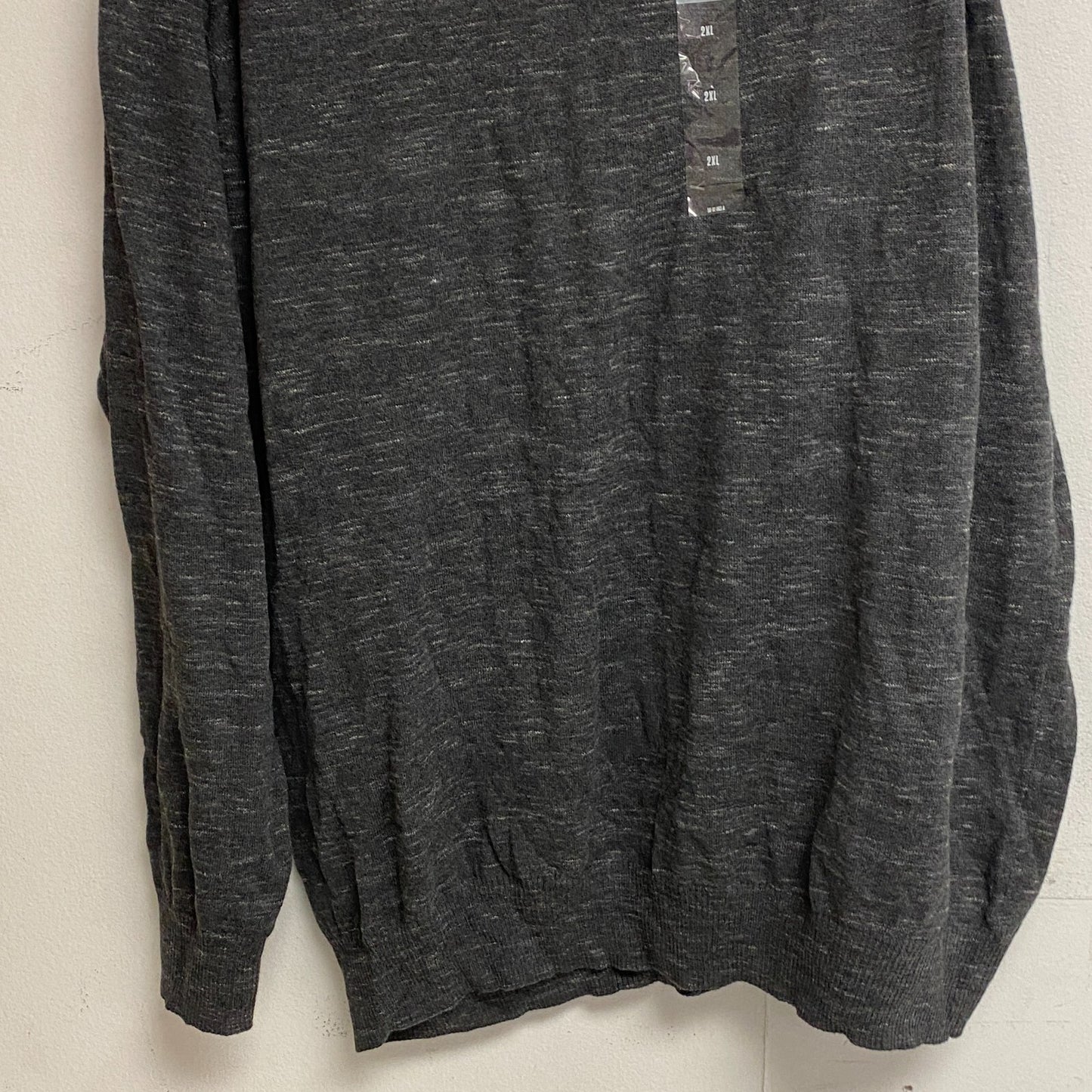 Mutual Weave Long Sleeve Crew Neck Sweater Size 2XL Color Dark Charcoal Heather