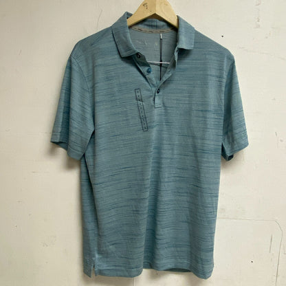 Walter Hagen Mens P11 Striation Pique Polo Light Green / Teal MGA11475