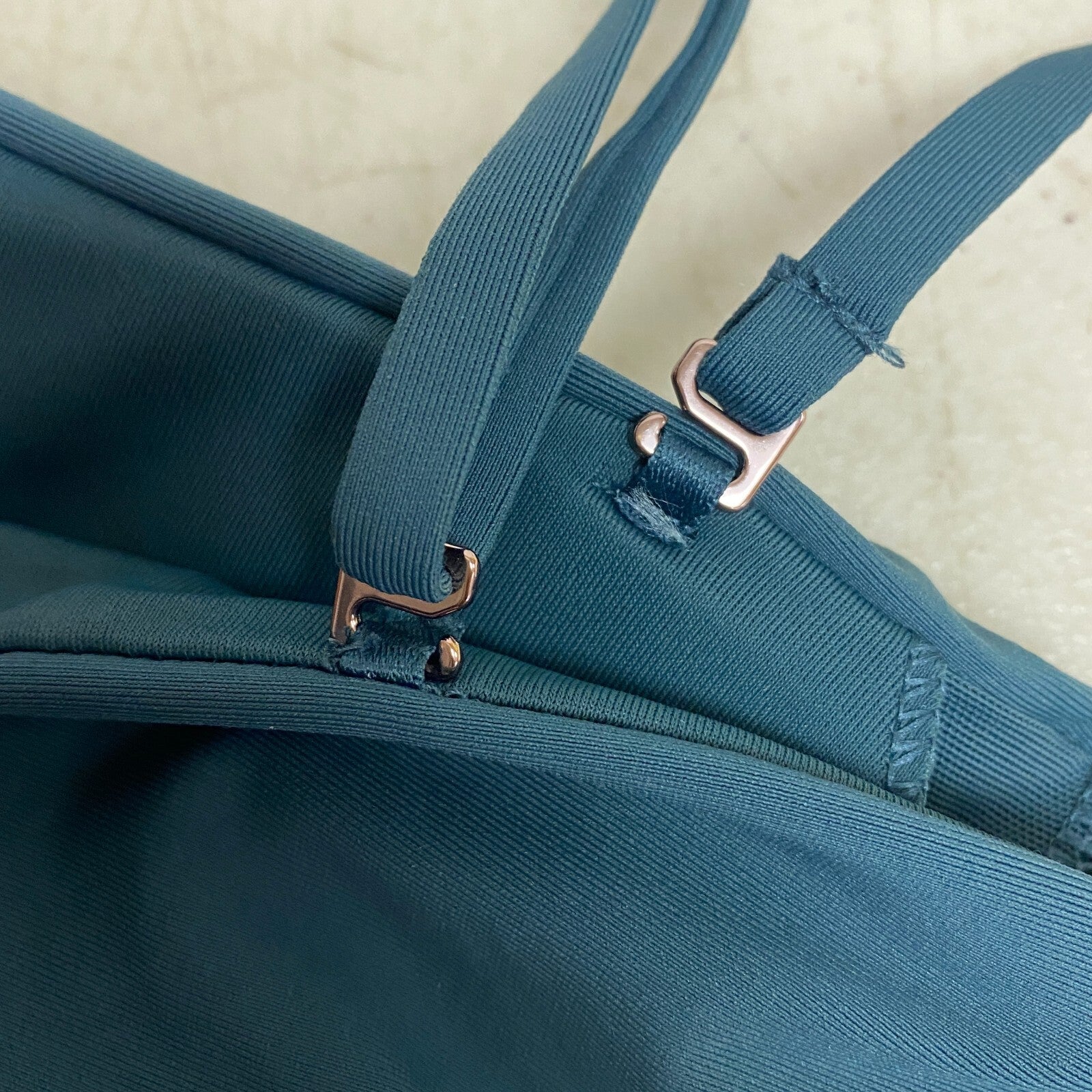 CALIA Women's Shirred Strapless Bandeau Deep Aqua WSA23202