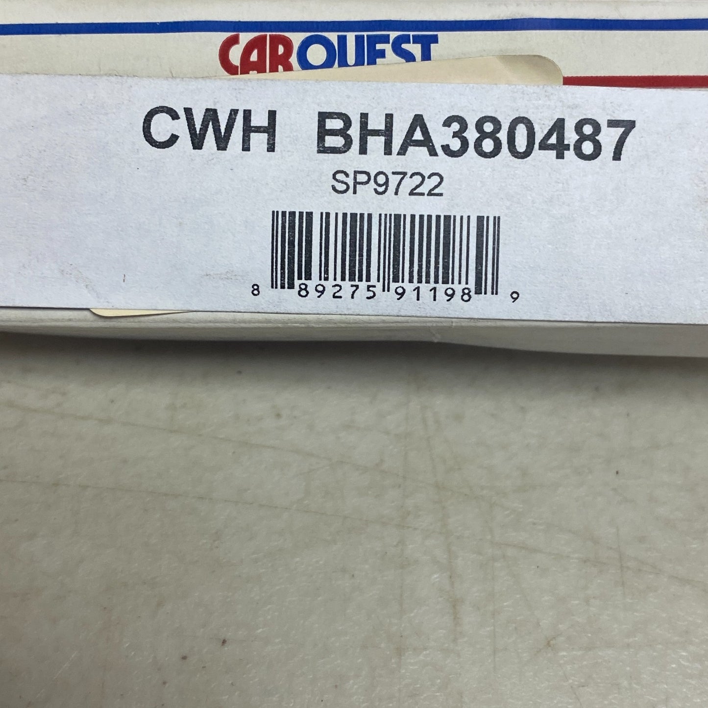 Carquest Wearever Brake Hydraulic Hose Assembly BHA380487
