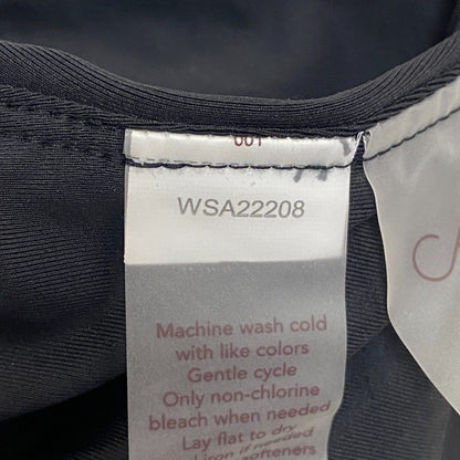 Calia Women's Swim Bikini Top Power Sculpt High Support Top Pure Black WSA22208