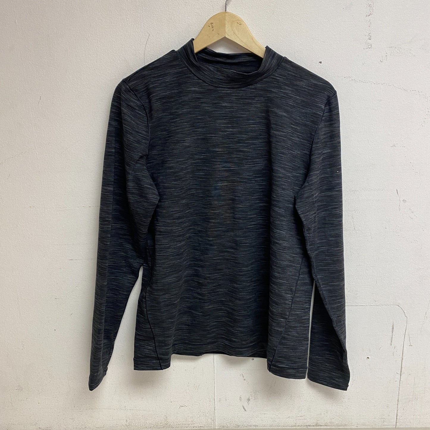 Alpine Design Women's W AD Field Knit Long Sleeve Mock Neck Black Space Dye New!