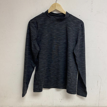 Alpine Design Women's W AD Field Knit Long Sleeve Mock Neck Black Space Dye New!