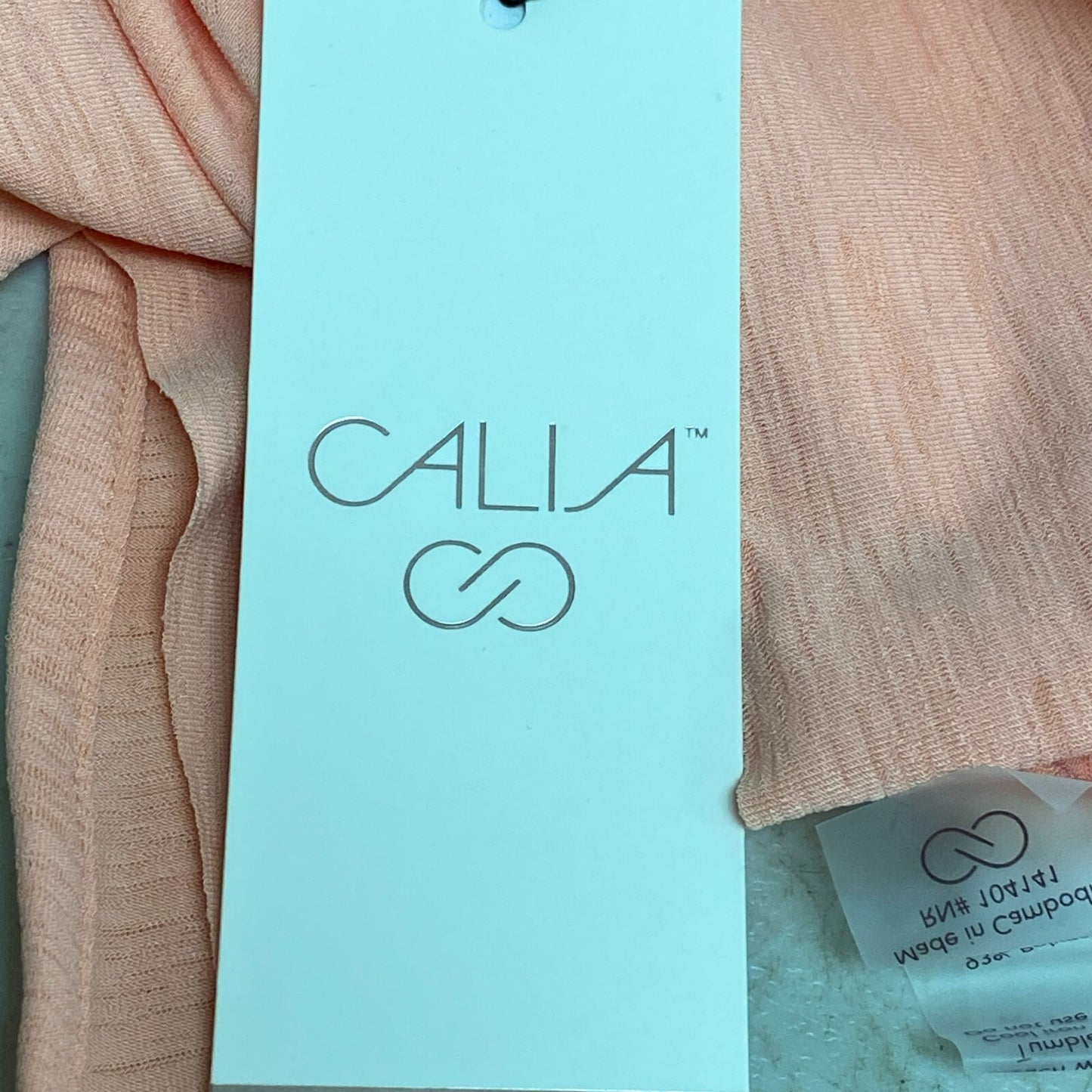 CALIA WOMEN'S Trapeze Performance Tank Peach Glow Sleeveless Solid WAX11268