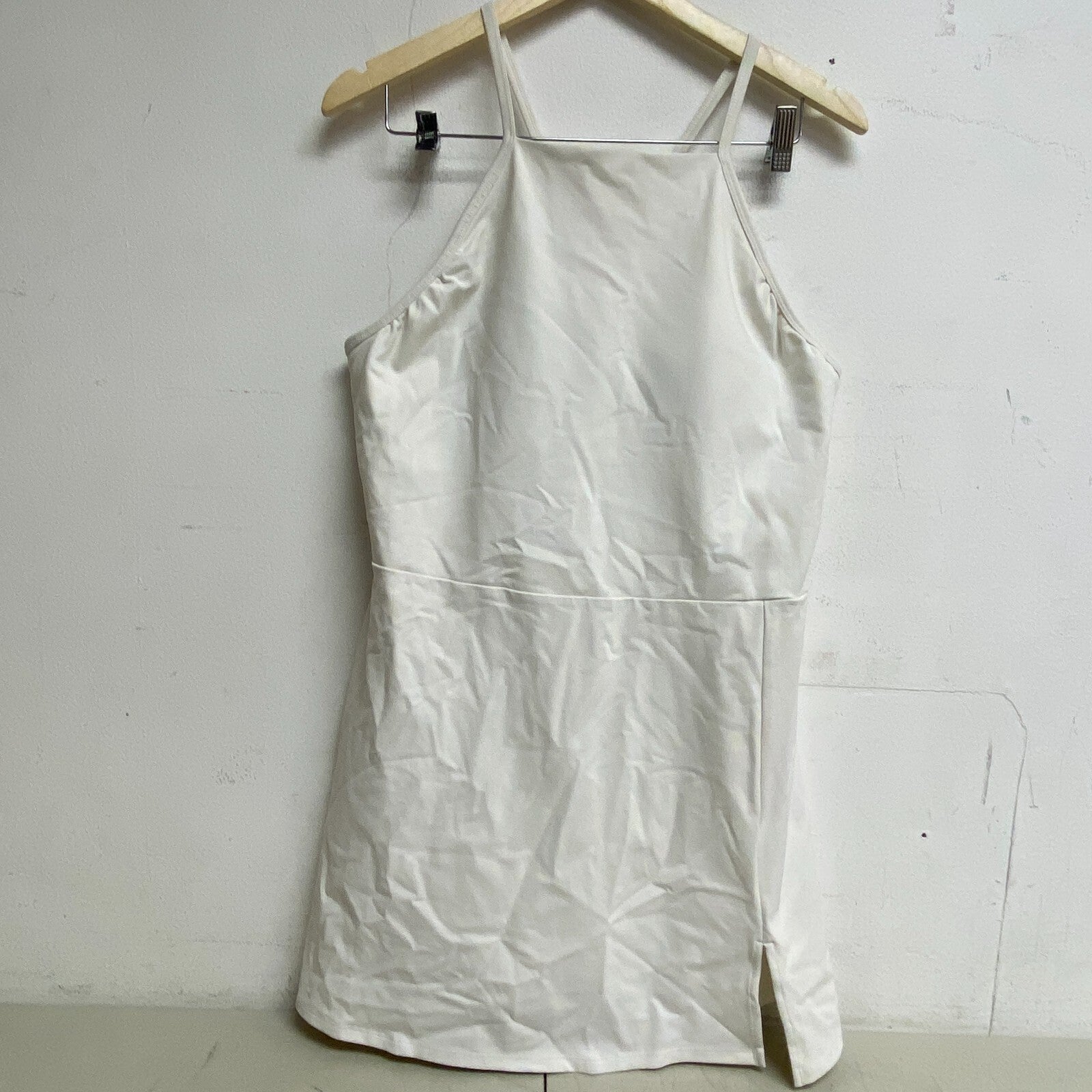 Calia Women's Essential Apron NK Exercise Dress Cloud Cover White WAX15039 New