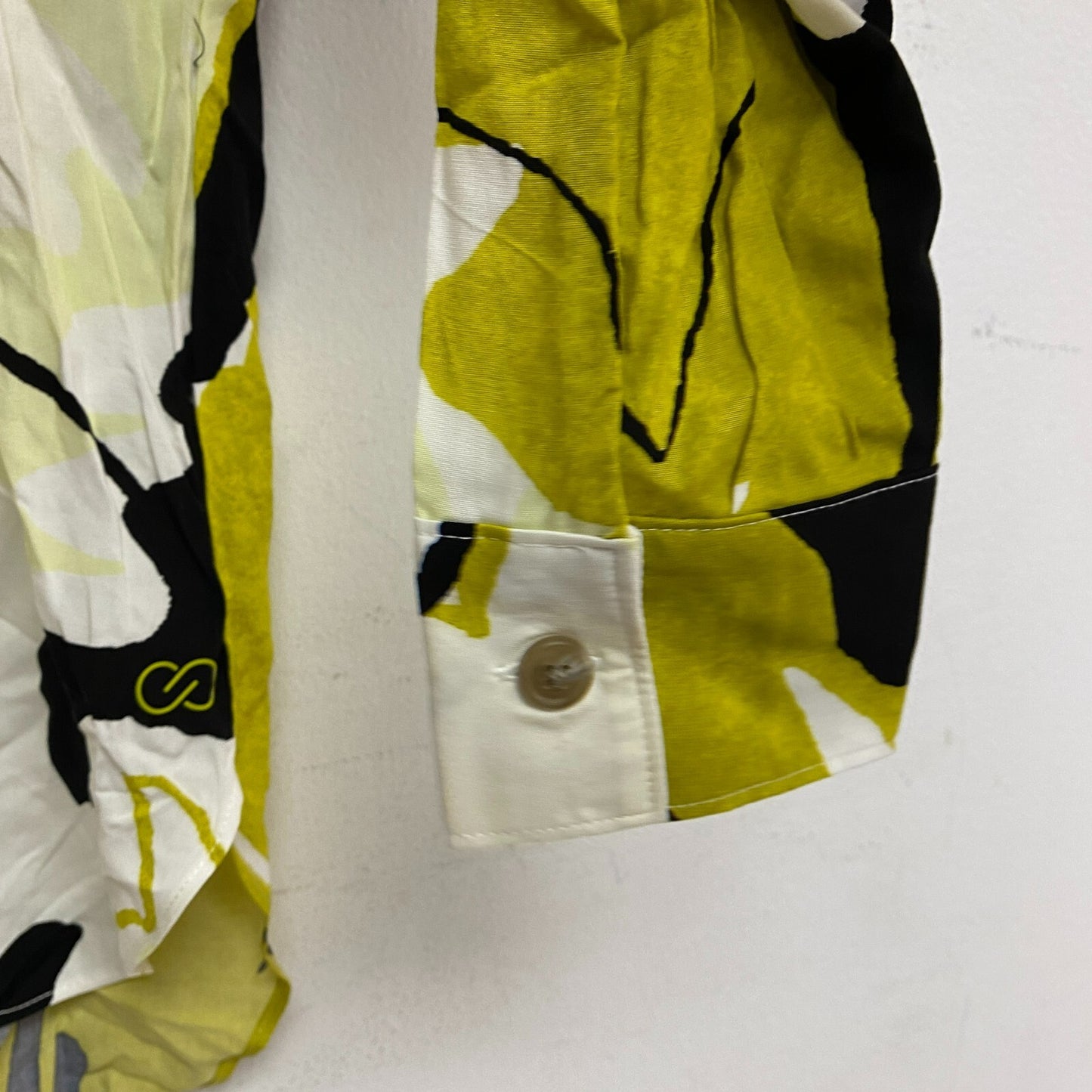 CALIA Women's Long Sleeve Utility Shirt Cover Up Green Multi WSA22901PRT