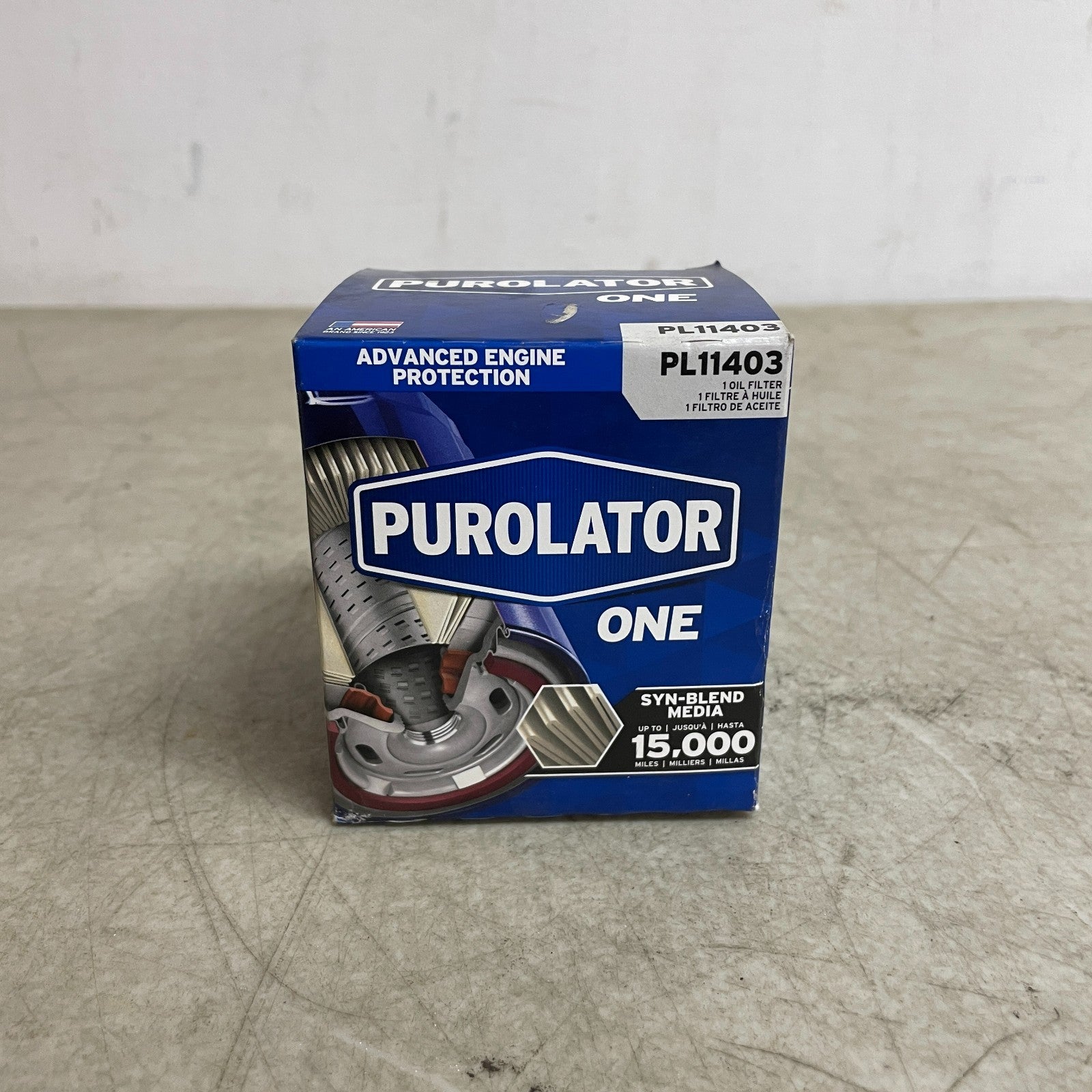 PurolatorONE PL11403 Spin-On Engine Oil Filter 15,000-Mile 99% Dirt Removal