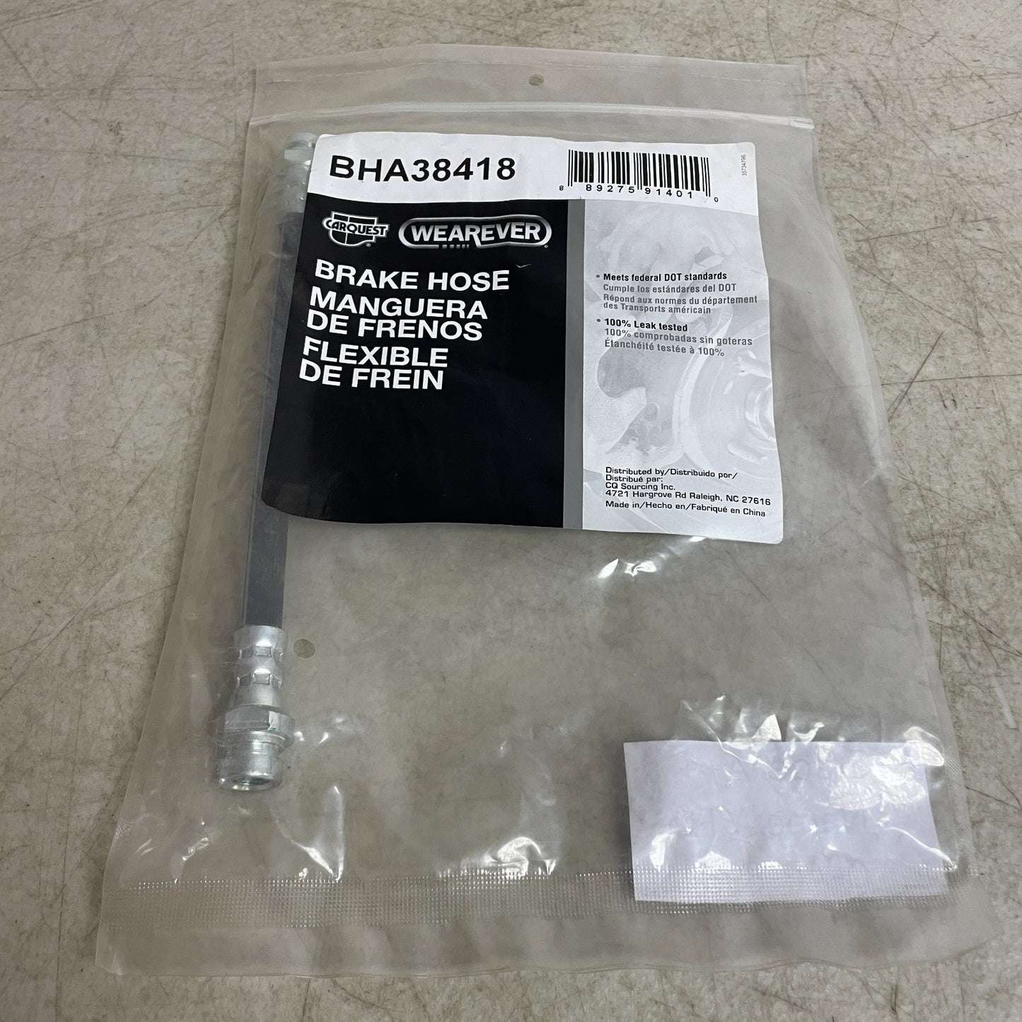 Carquest Wearever BHA38418 Premium Brake Hose Assembly with Copper Washers