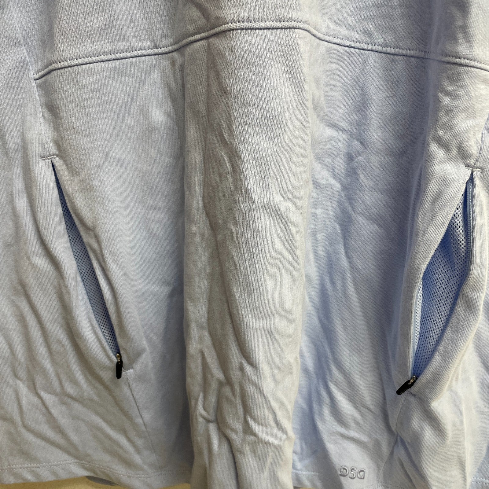 DSG x Twitch + Allison Menâs Zip Tank Nebulous Blue Athletic Top BOSSM12104