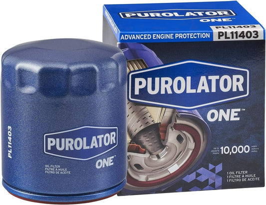 PurolatorONE PL11403 Spin-On Engine Oil Filter 15,000-Mile 99% Dirt Removal