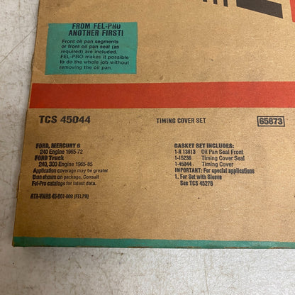 FEL-PRO TCS45044 Timing Cover Gasket Set 1965-1985 Ford Truck 240 300 4.9L I6