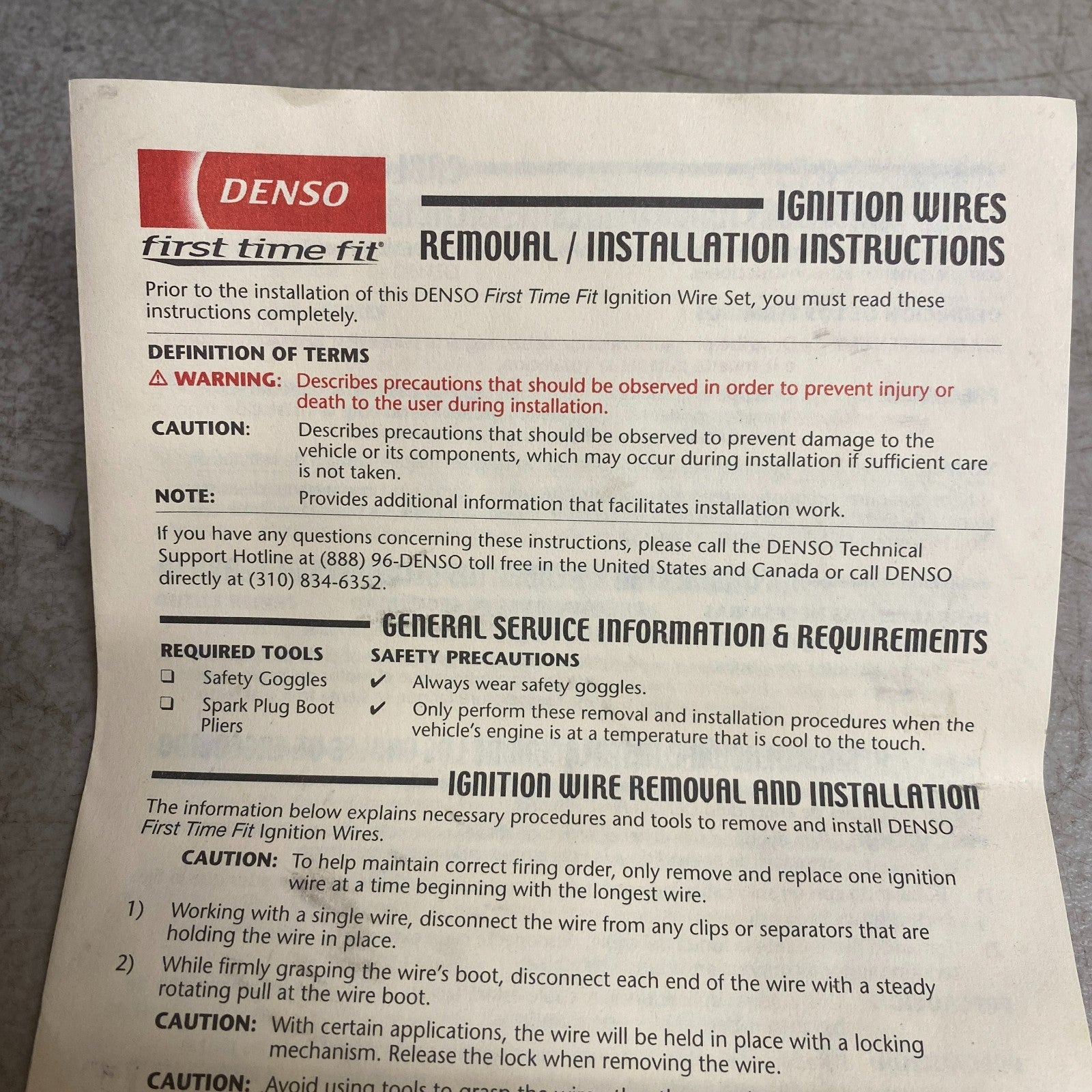 DENSO 671-6135 Spark Plug Ignition Wire Set 92-08 Dodge Dakota Durango Ram 1500