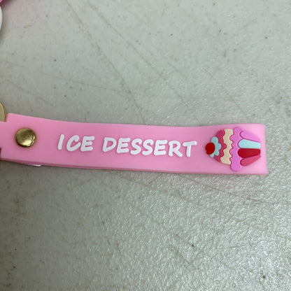 Assorted Silicone Daisy Duck Cupcake Dessert Keychain Accessory