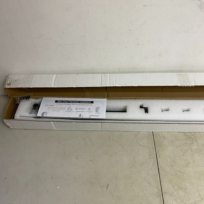 Signature Hardware BARN DOOR HARDWARE KIT 60" RAIL - BLACK