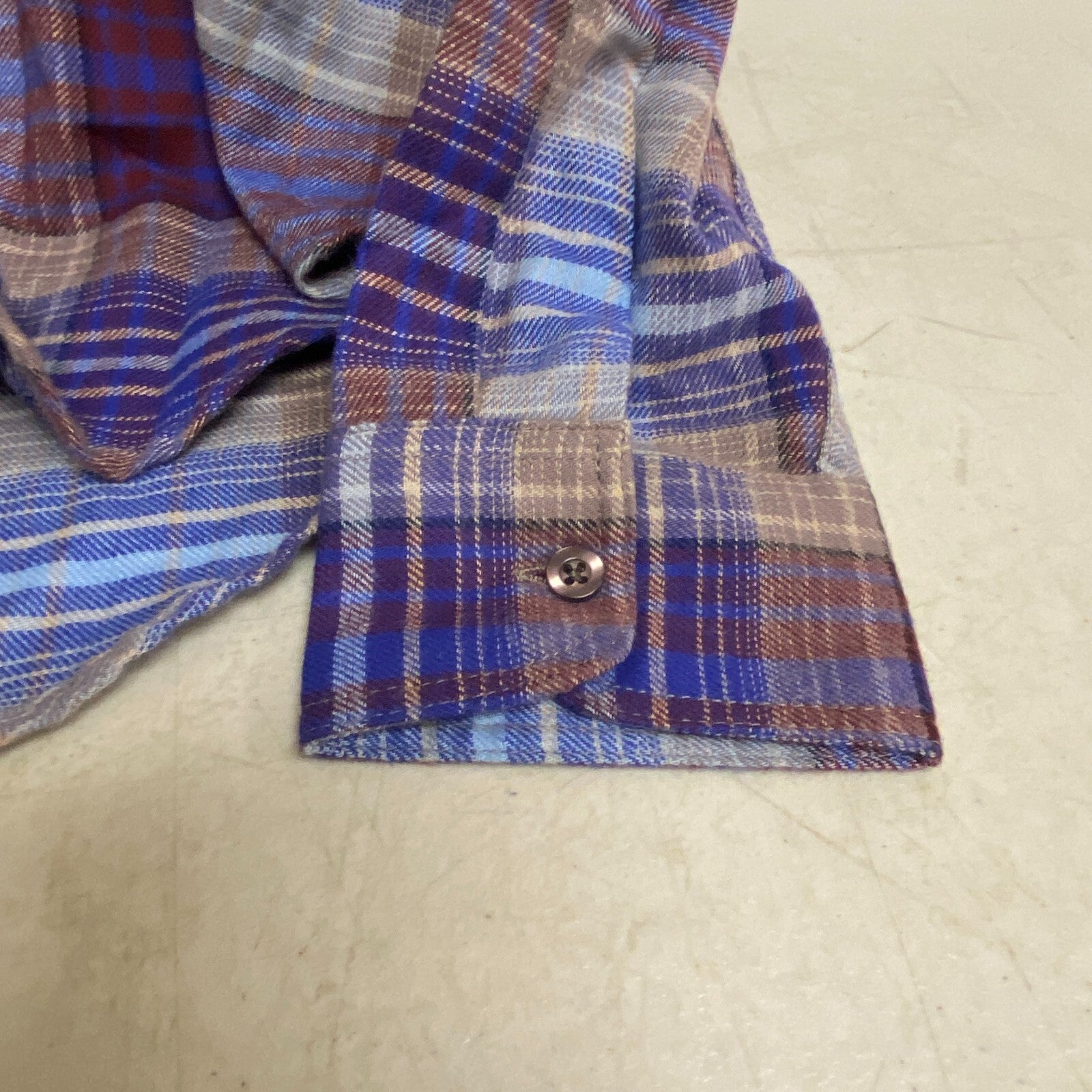 Alpine Design Womens Journey Oversized Flannel Dark Blue Overcast Plaid ADW22108