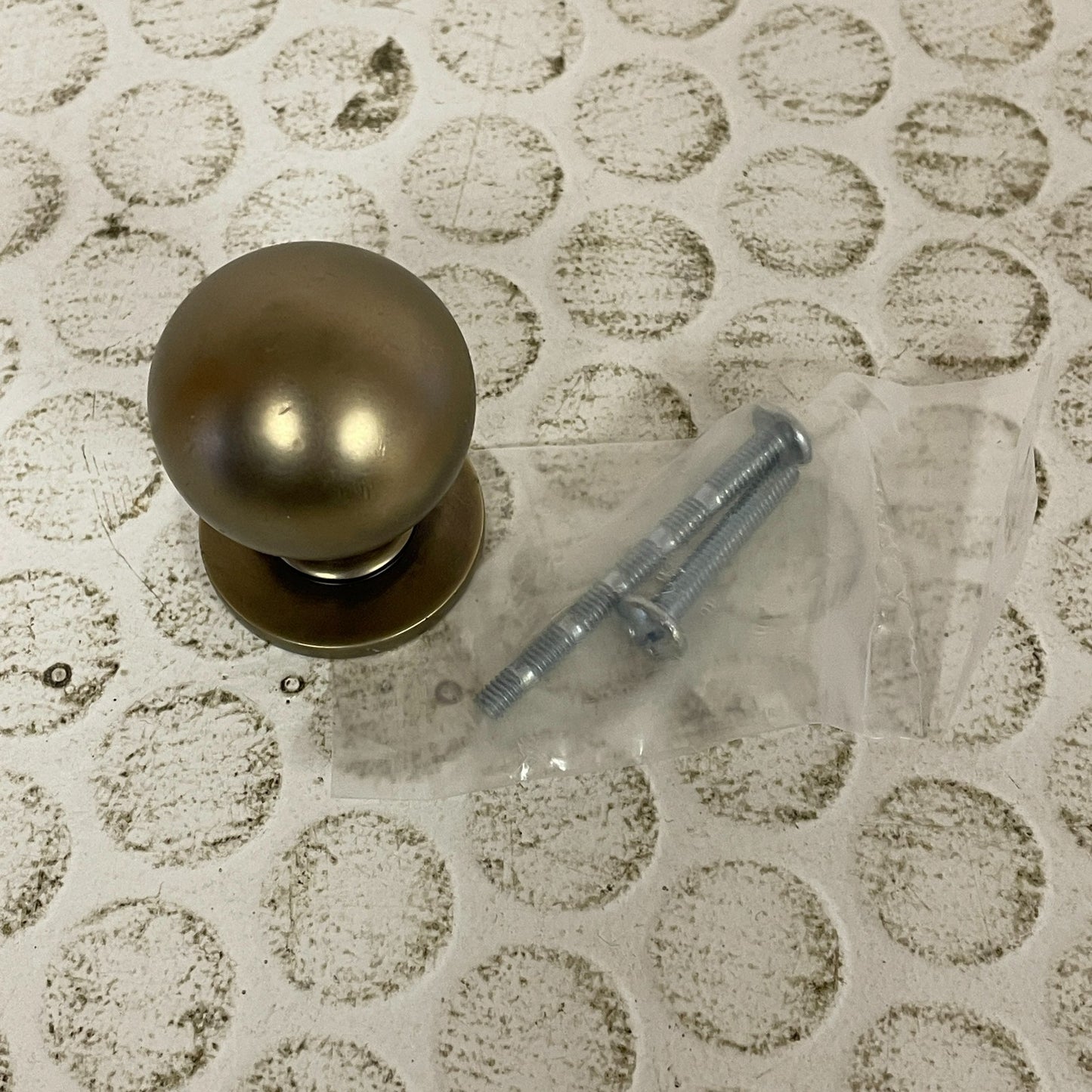 Signature Hardware Rodino Brass Cabinet Knob 1¼″ Round Antique Brass