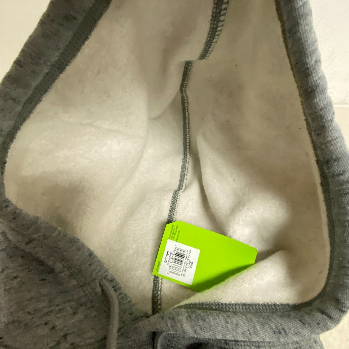 DSG Men's Heather Fleece Hoodie Light Charcoal Heather/Asphalt NP DAM21400H