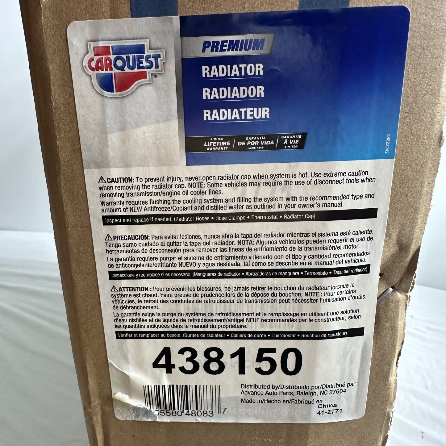 Carquest 438150 Premium Radiator for 2004-2006 BMW X3 Aluminum Core