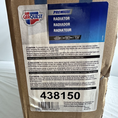 Carquest 438150 Premium Radiator for 2004-2006 BMW X3 Aluminum Core