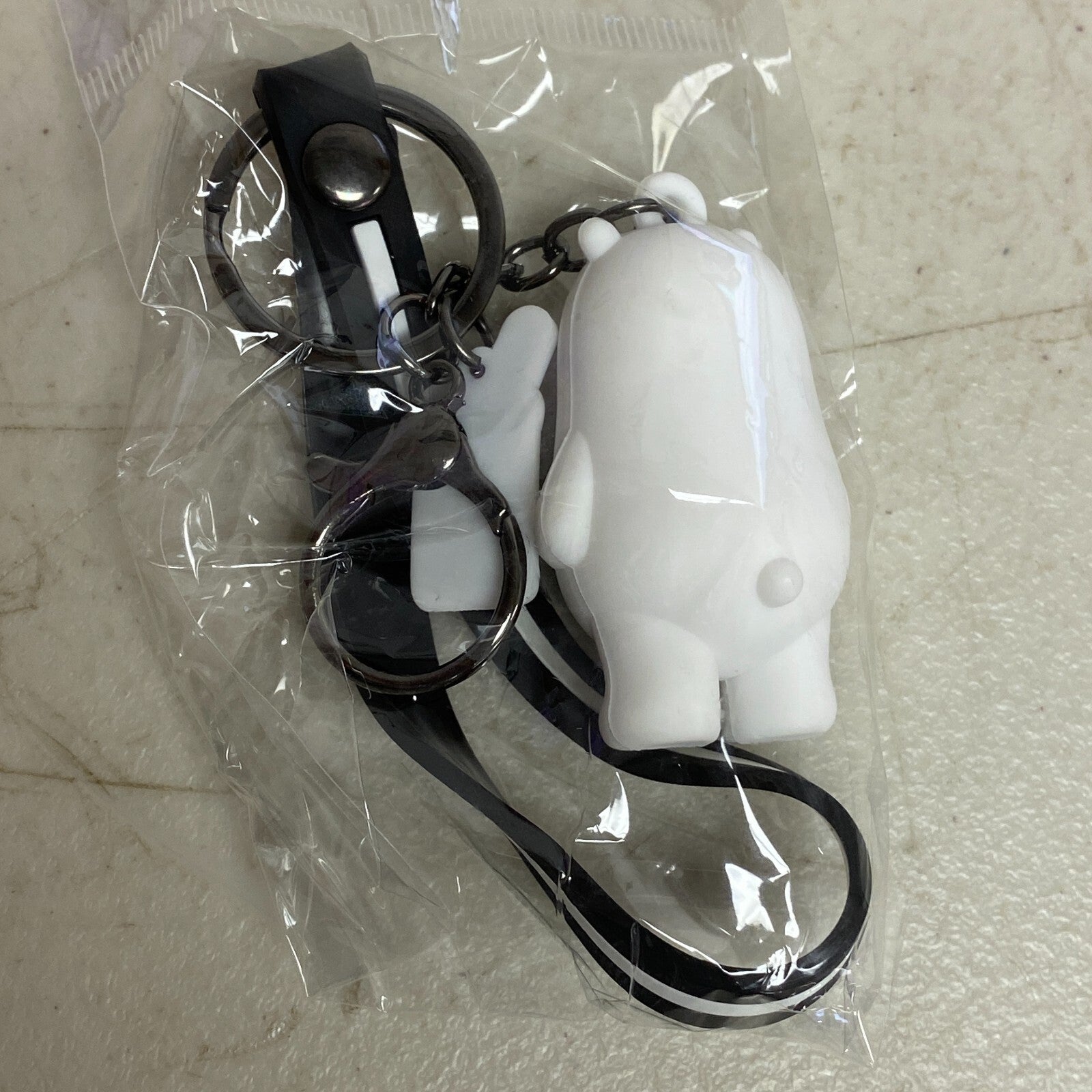 Assorted Silicone We Bare Bears Polar Bear Cute Keychain With Slushie Accessory