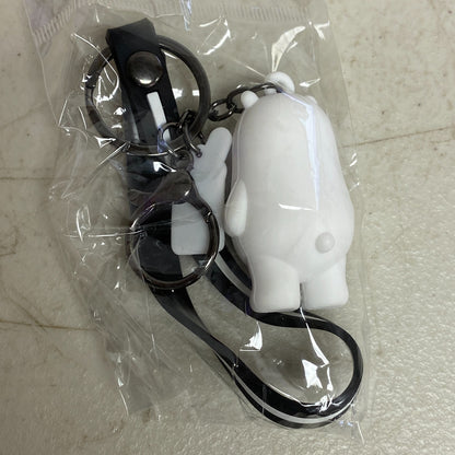 Assorted Silicone We Bare Bears Polar Bear Cute Keychain With Slushie Accessory