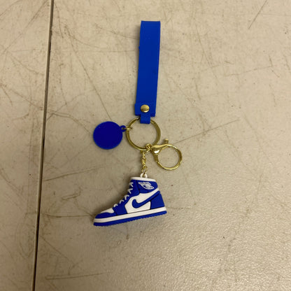 Assorted Silicone Air Jordan 1 Blue and White Keychain Accessory