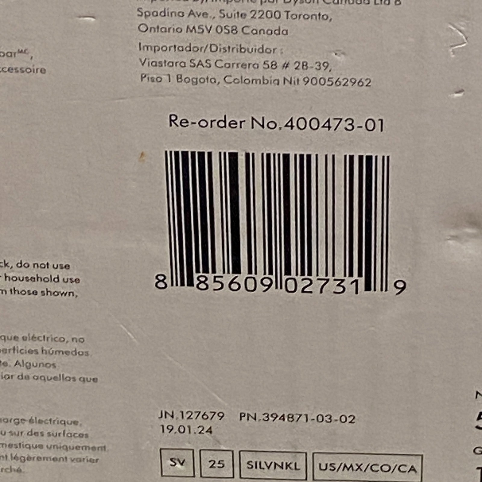 Dyson V8 Cordless Stick Vacuum Cleaner for Pet Hair Silver/Nickel 400473‑01