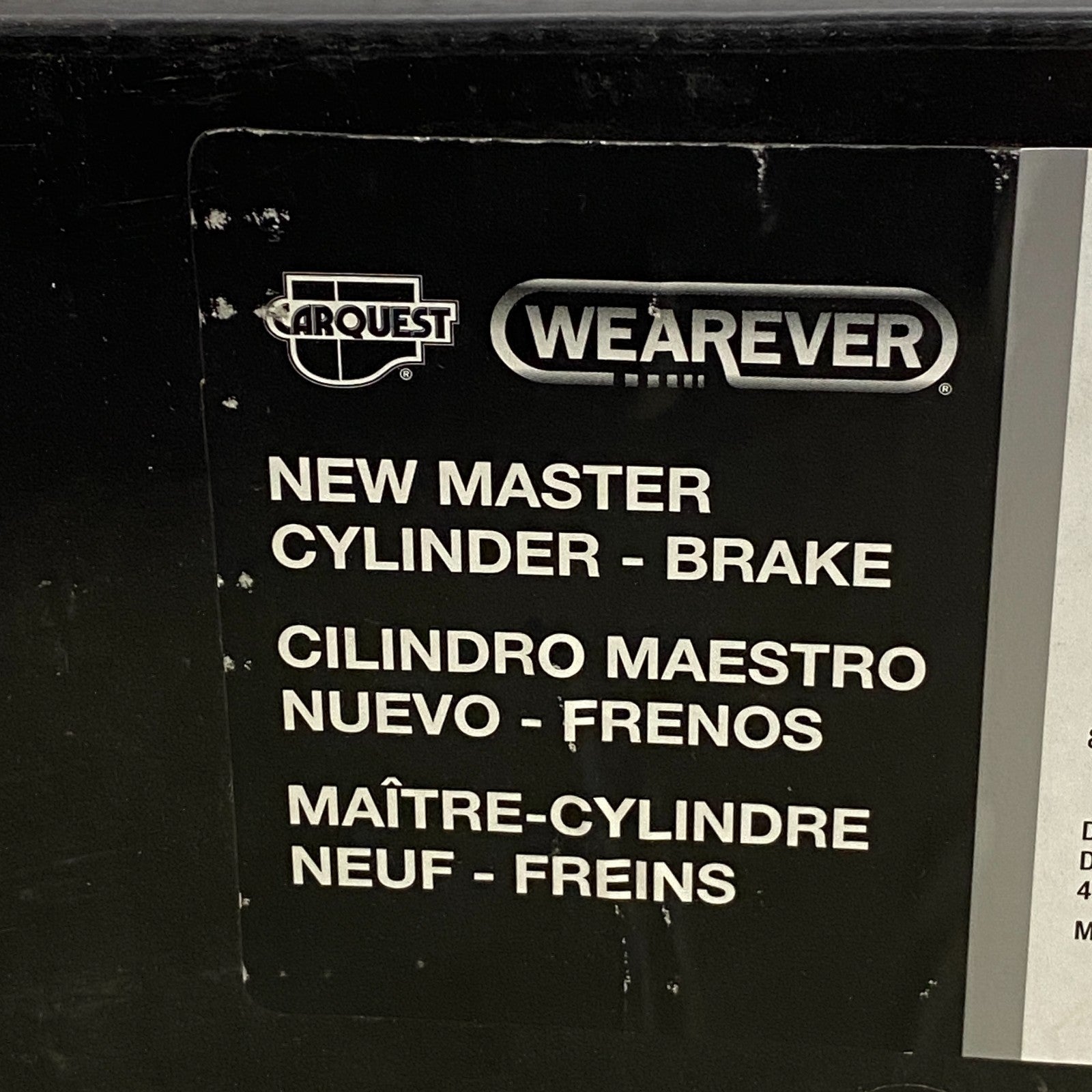 CARQUEST Brake Master Cylinder w/ Reservoir Aluminum 1″ Bore MCA390048