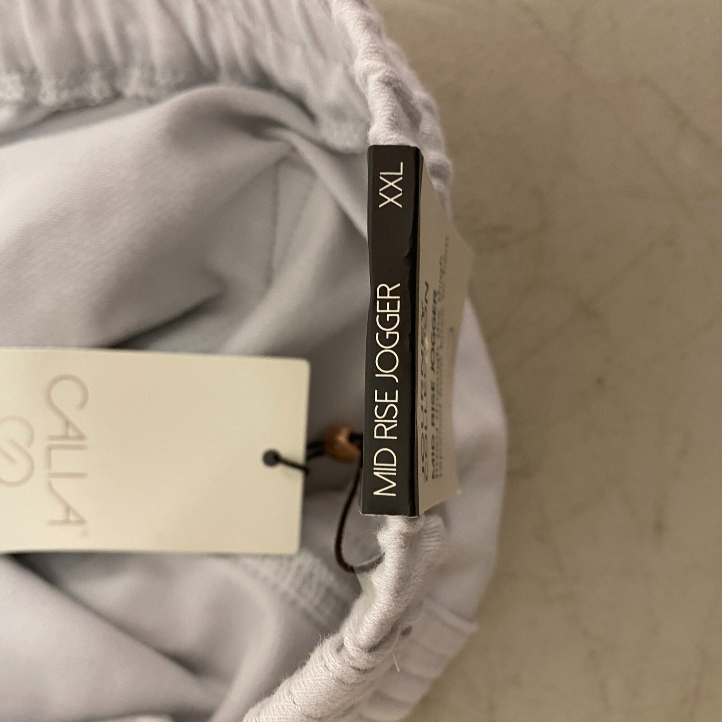 Calia Womens Twill Trapunto Jogger Nimbus Cloud Solid Stylish WAX12278