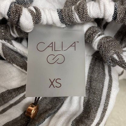 Calia Women Split NK HLTR Mini Coverup Verigated Stripe Stylish WSA23911NS