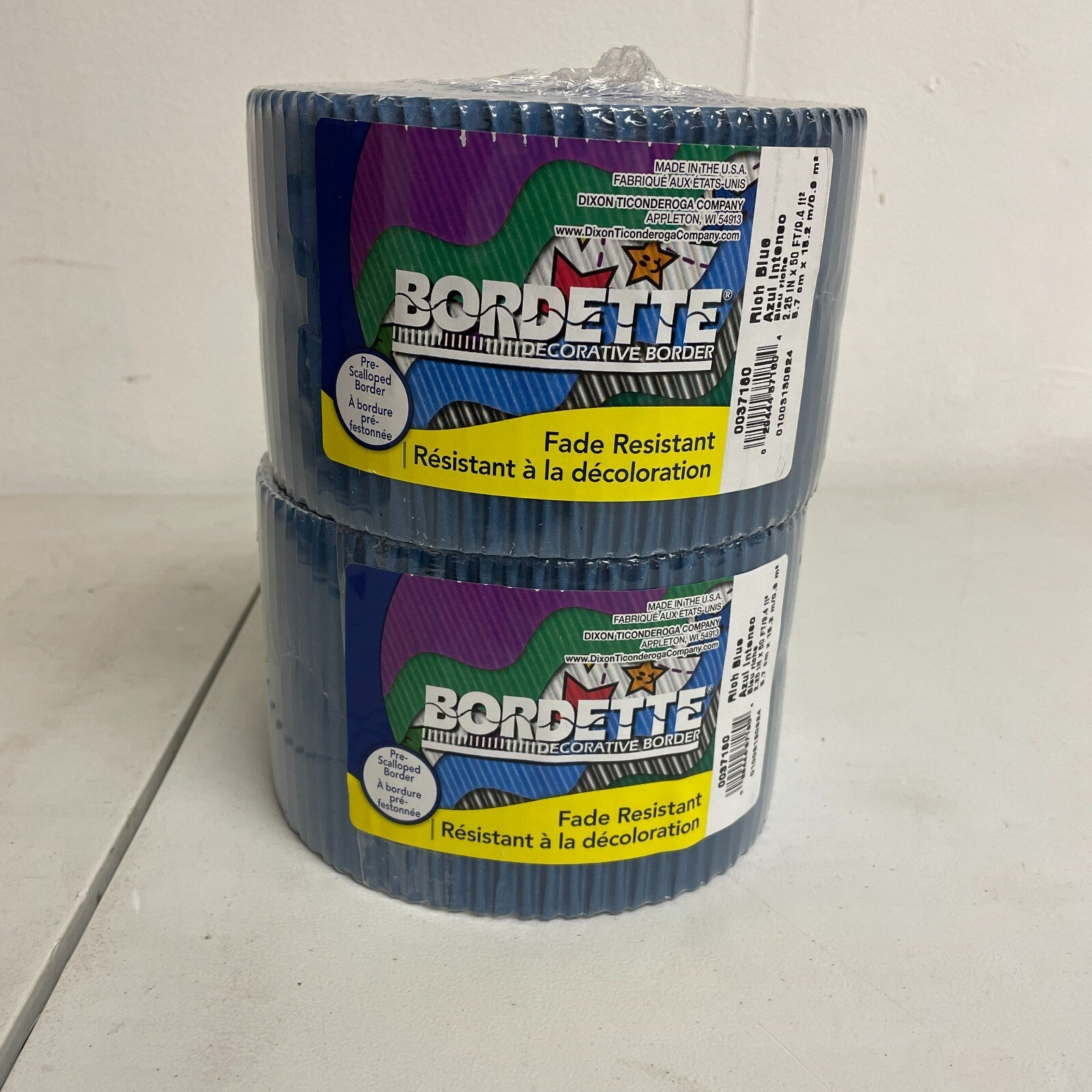 Bordette Decorative PreScalloped Border Fade-Resistant Border 2.25"x50ft 2 pack