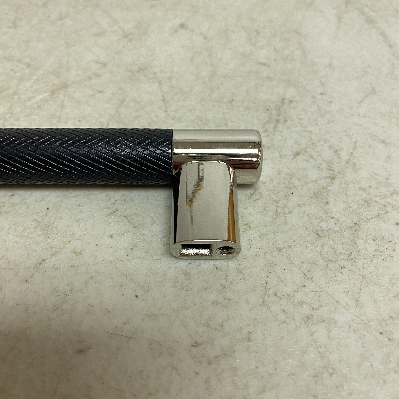 Signature Hardware 6-3/8" Jerico Cabinet Pull - Polished Nickel/Black Bronze