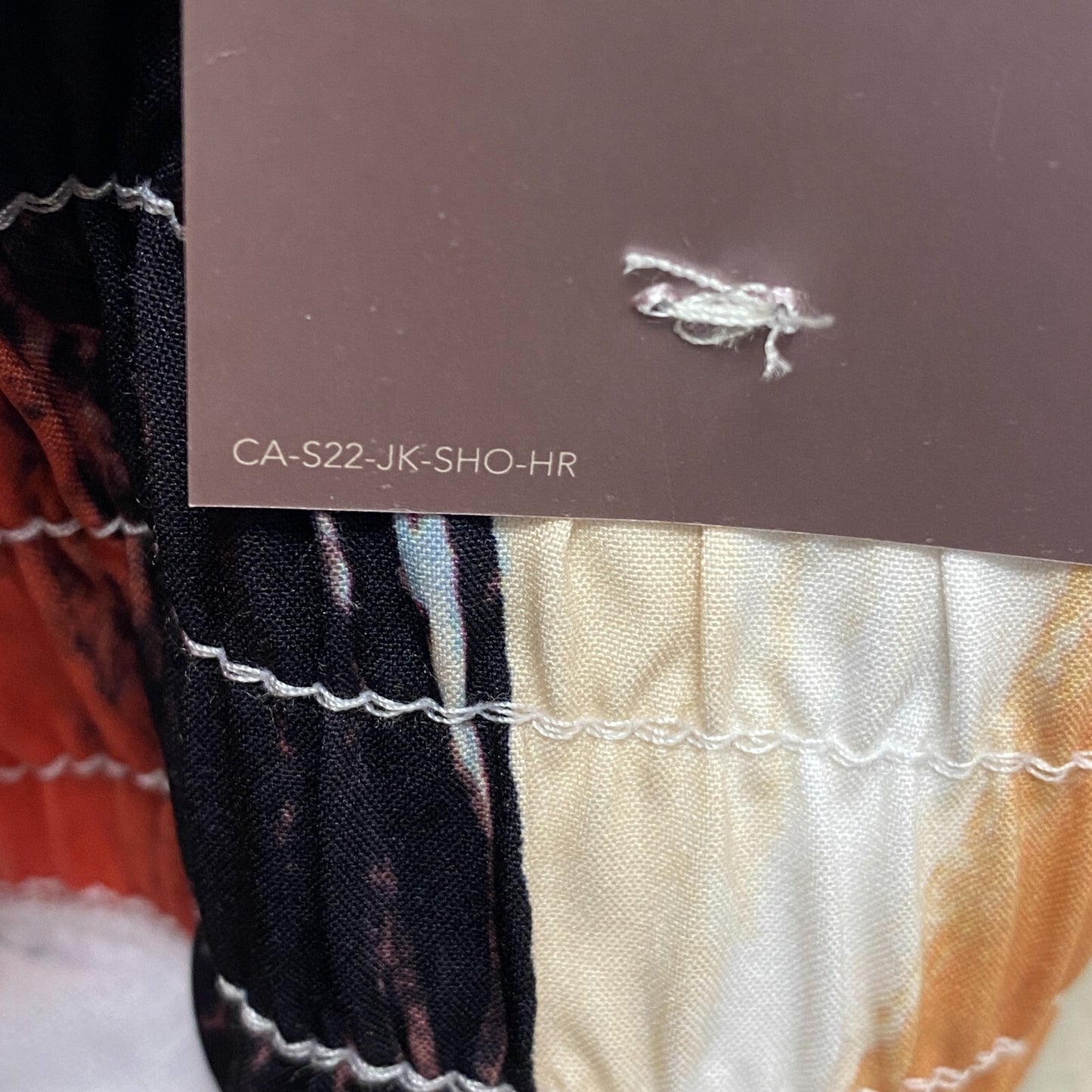 Calia Woven High Rise Petal Hem Short Artisan Hand Multi WAX12259PRT BRAND NEW