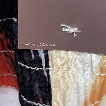 Calia Woven High Rise Petal Hem Short Artisan Hand Multi WAX12259PRT BRAND NEW