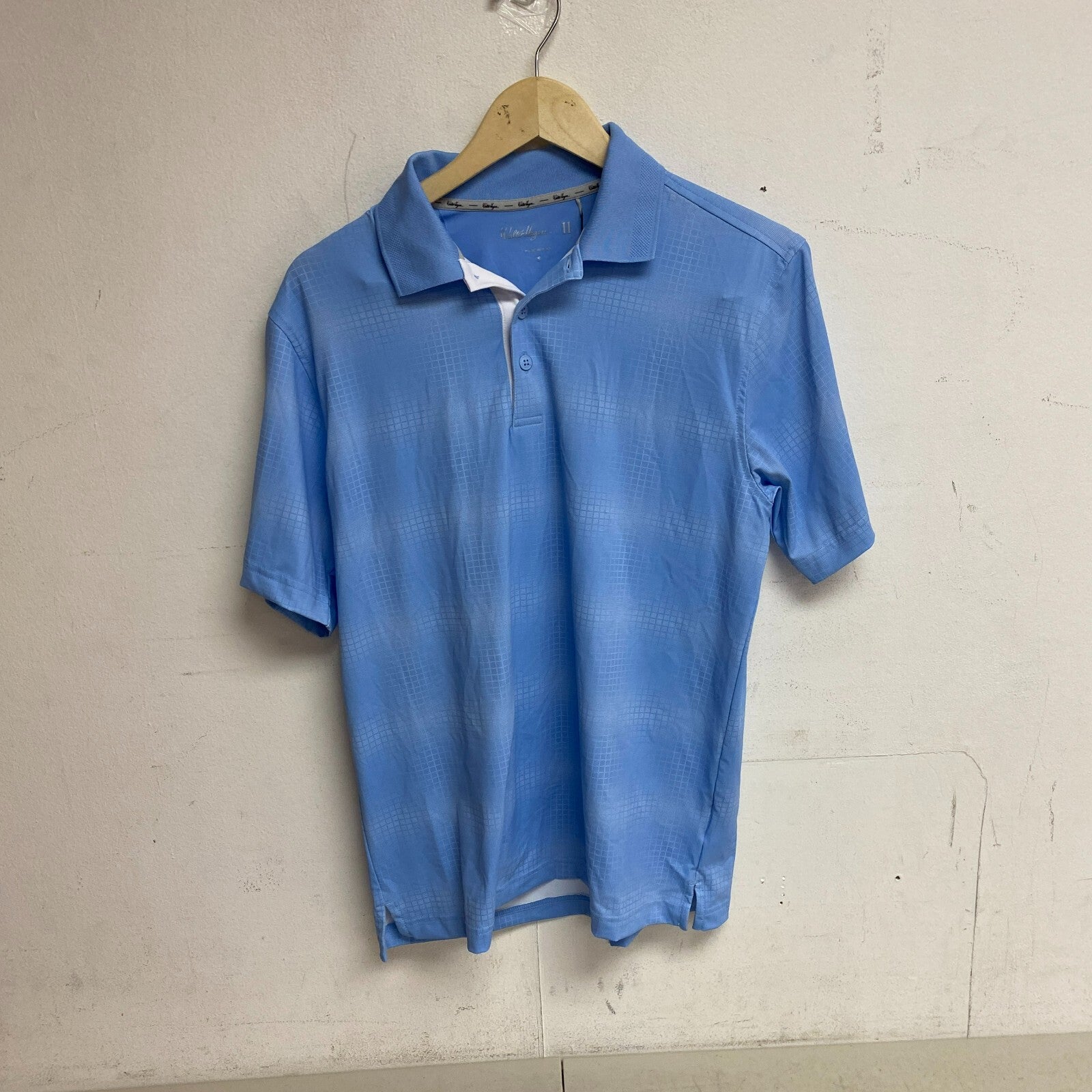Walter Hagen Men's P11 Digital check print polo Digital CHECK DAYBREAK MGA11498