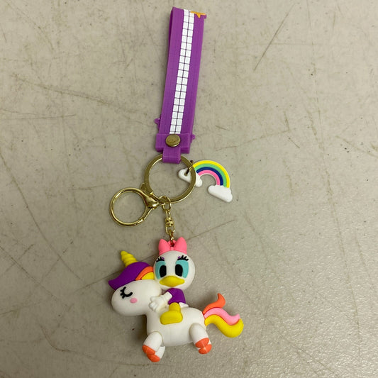 Assorted Silicone Daisy Duck Keychain Accessory