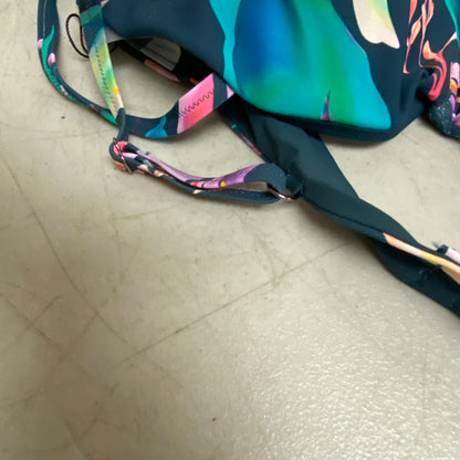 Calia Women's Swim Collection Built-in Underwire Floral Bikini Top Aqua Multi