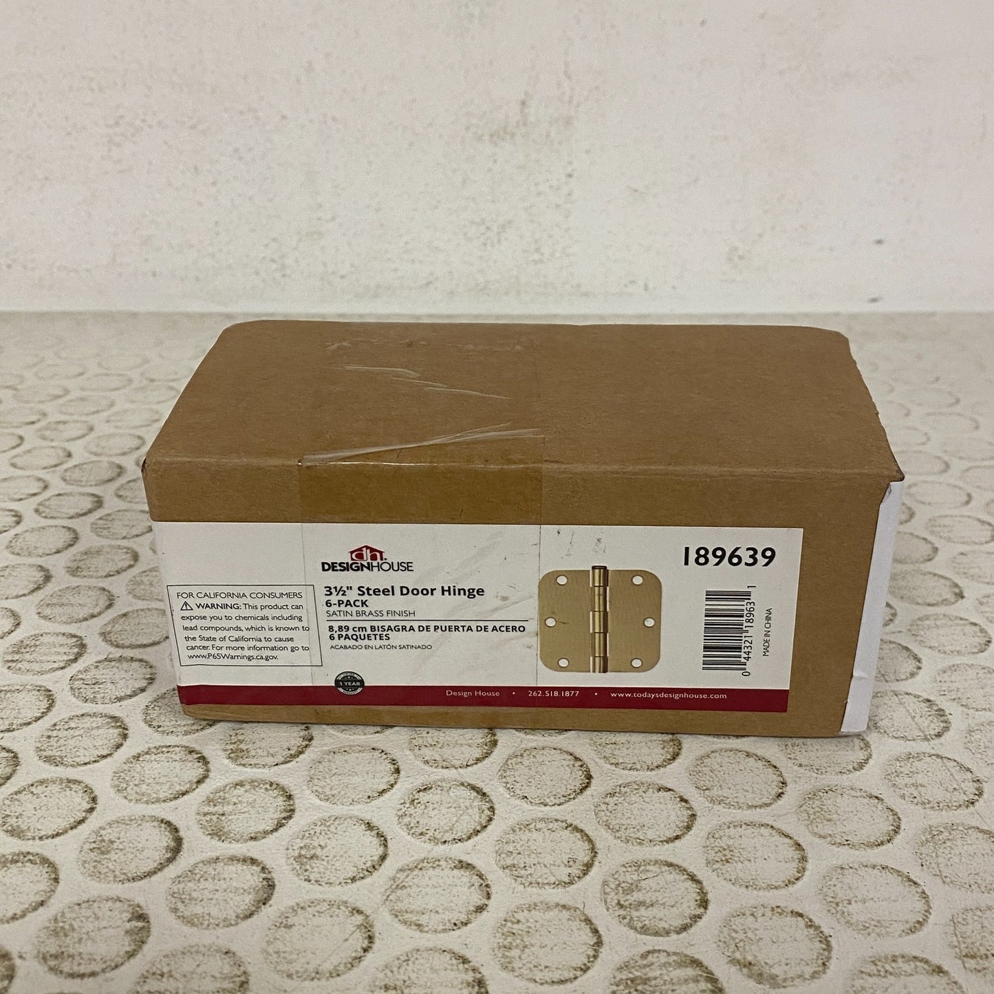 Design House Stainless Steel Door Hinge 3½″ 189639