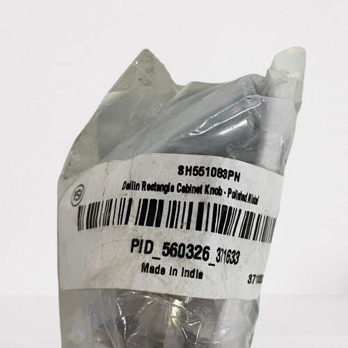 Signature Hardware Dallin 1‑1/8″ Solid Brass Rectangle Cabinet Knob-Polished N