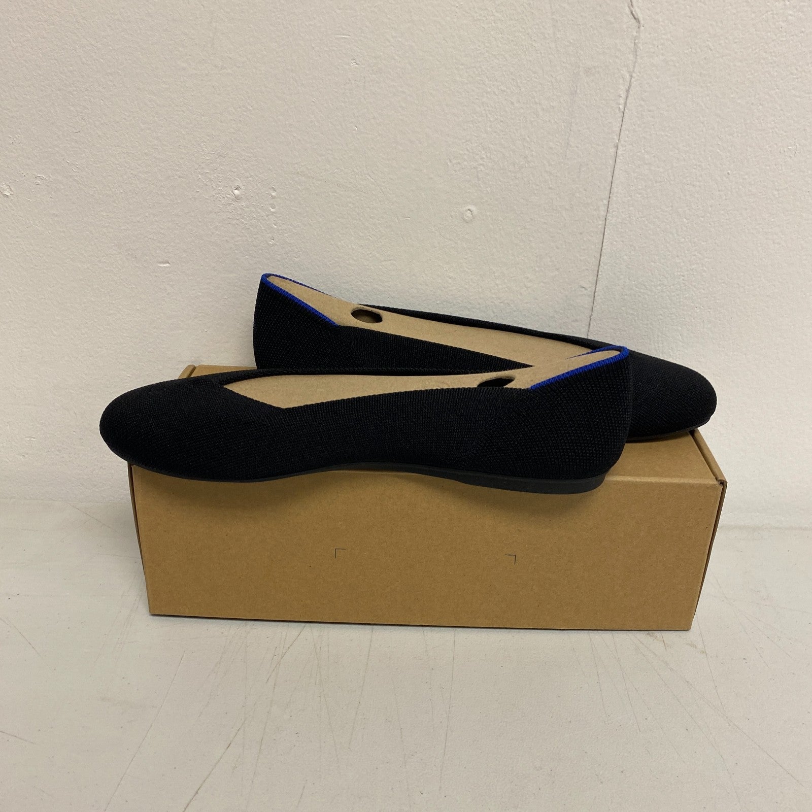 Rothy’s The Flat Round-Toe Ballet Flat Black Solid 001‑112 Size 9