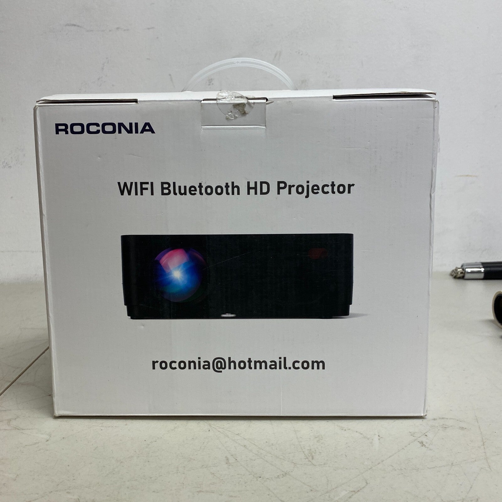 Roconia 150" Class FHD (1080p) LED Projector Movie Video Home Theater w/ Screen"