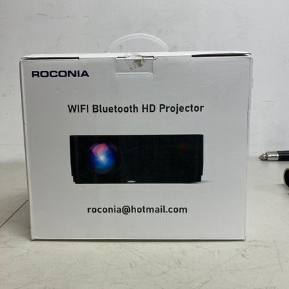 Roconia 150" Class FHD (1080p) LED Projector Movie Video Home Theater w/ Screen"