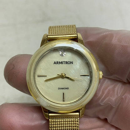 Armitron Women's Diamond-Accented Mesh Bracelet Watch, 75/5723GP