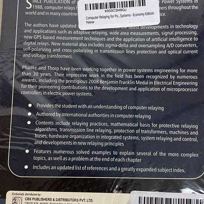 Computer Relaying for Power Systems 2nd Edition Paperback
