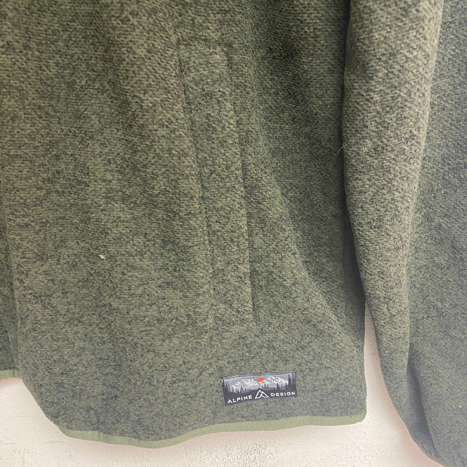 Alpine Design Mens Retreat QRT Snap Fleece Forest Night Heather ADM23603