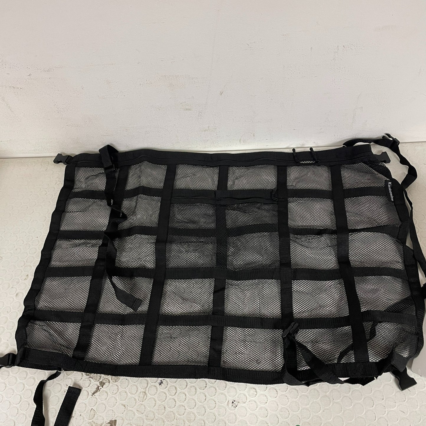 SUV Car Ceiling Cargo Net Double-Layer Mesh Roof Storage Organizer 35.4"x23.6"